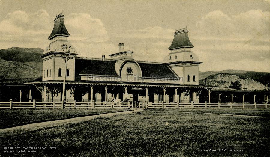 Postcard: Boston & Maine Railroad Station, North Conway, New Hampshire